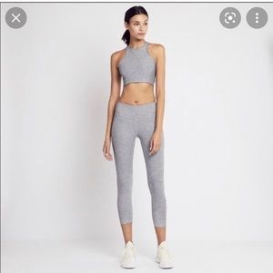 NWOT Outdoor Voices 3/4 gray leggings